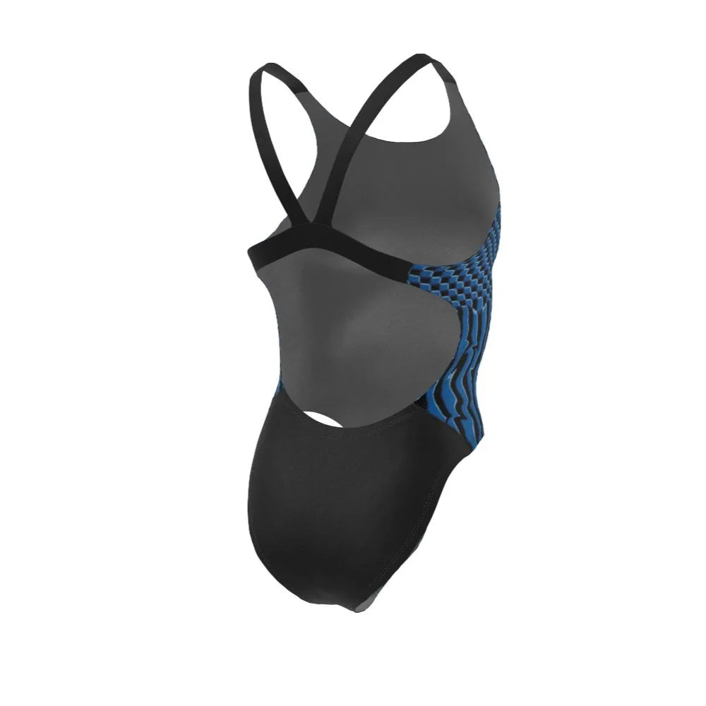 Nike Swim Women's Drippy Check Fastback One Piece