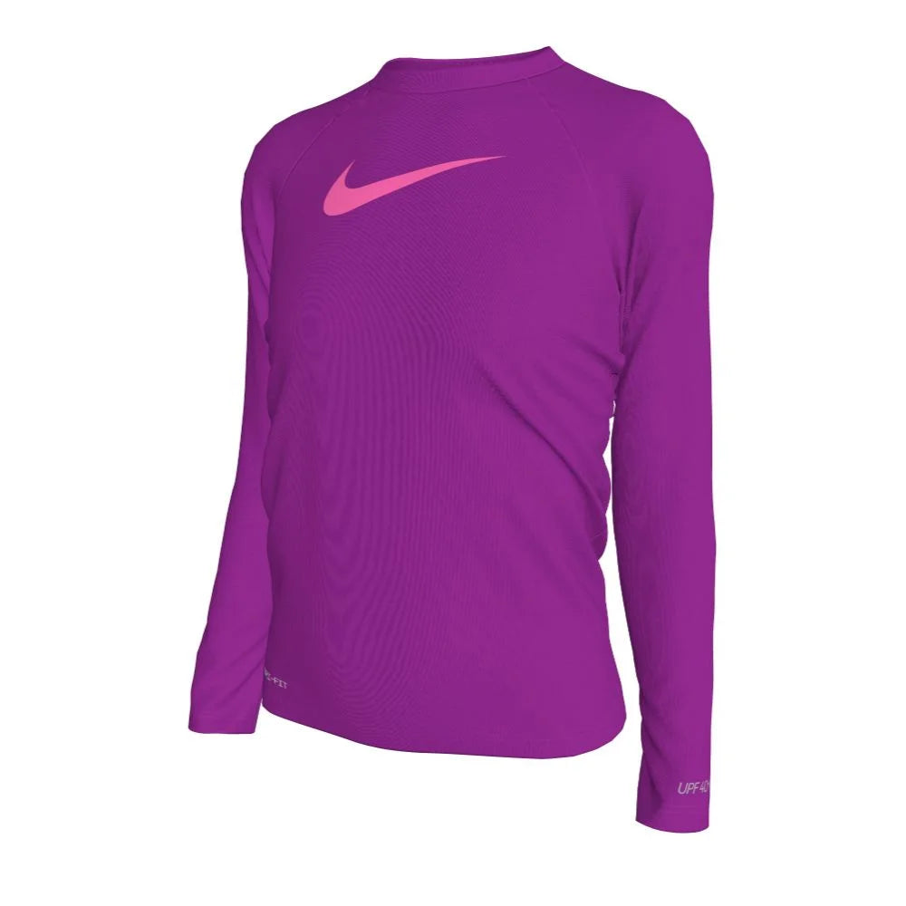 Nike Swim Girls Swoosh Long Sleeve Hydroguard