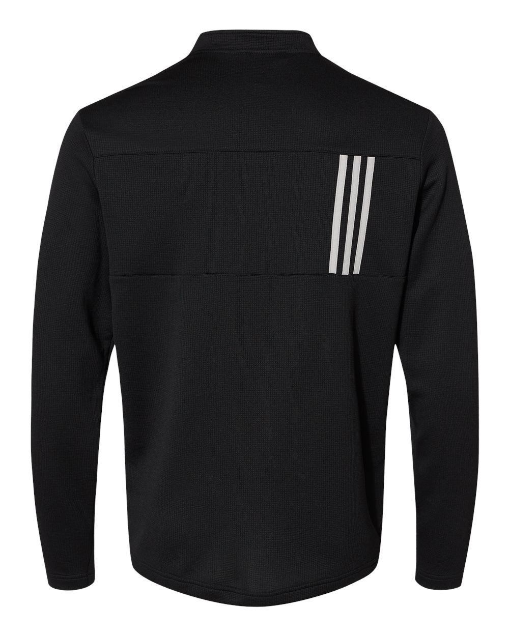 Adidas Men's 3-Stripes Double-Knit Quarter-Zip Pullover