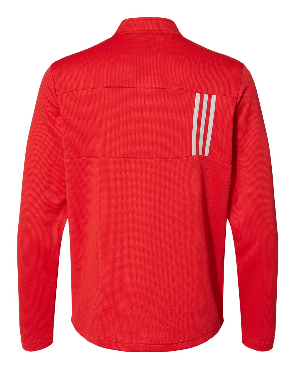 Adidas Men's 3-Stripes Double-Knit Quarter-Zip Pullover