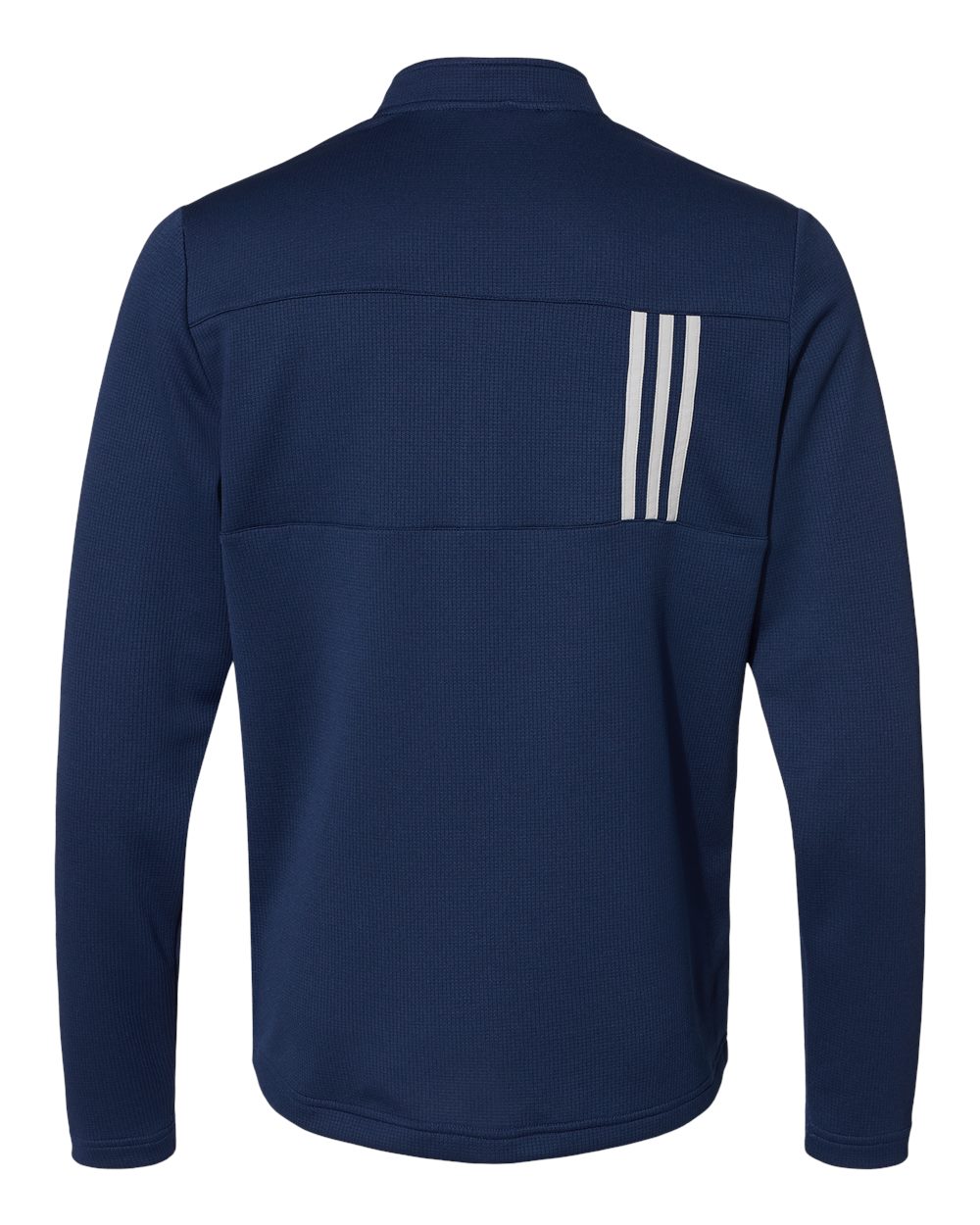 Adidas Men's 3-Stripes Double-Knit Quarter-Zip Pullover