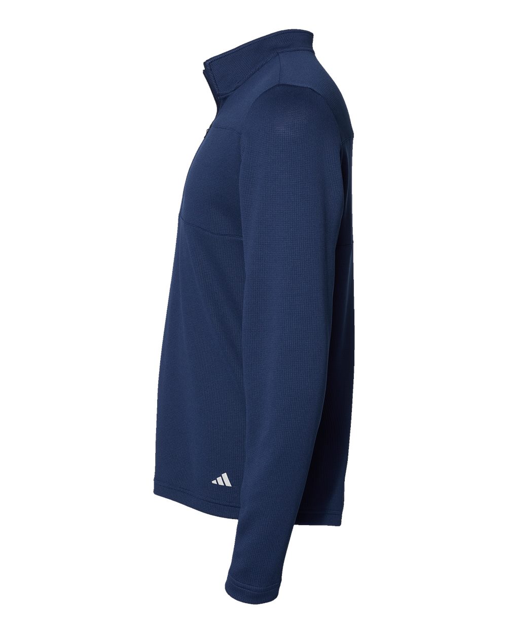 Adidas Men's 3-Stripes Double-Knit Quarter-Zip Pullover