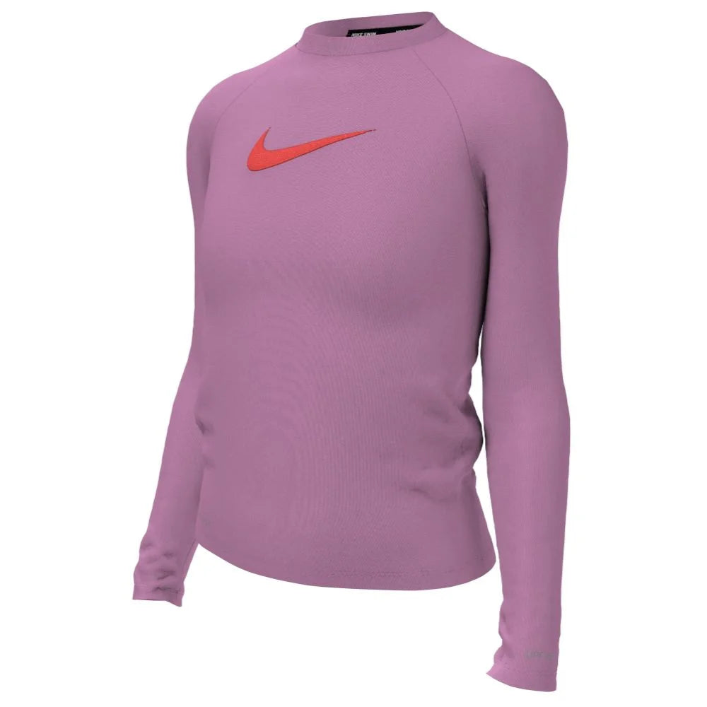 Nike Swim Girls Swoosh Long Sleeve Hydroguard