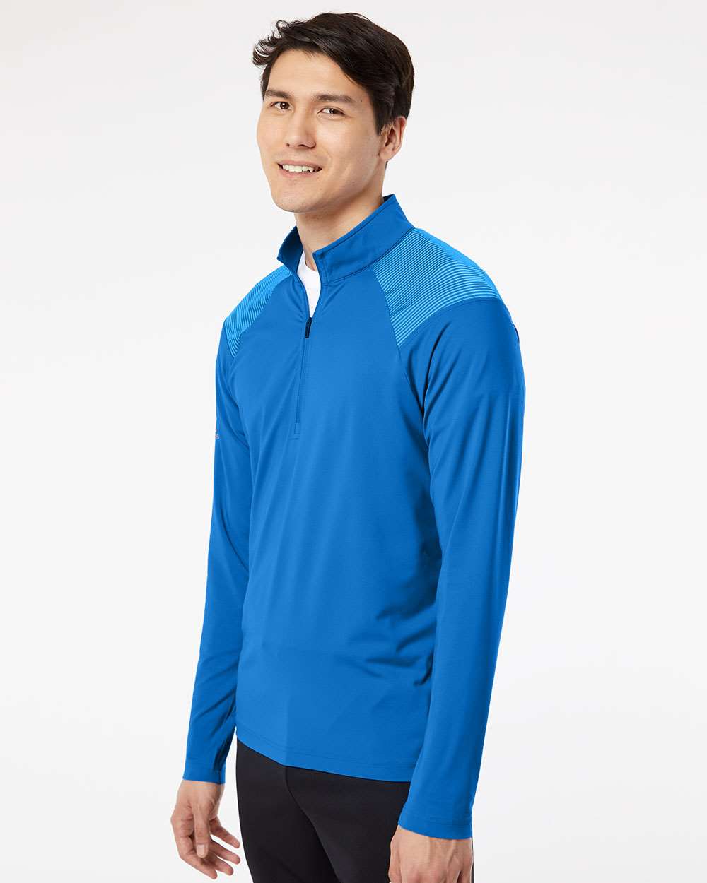 Adidas Men's Ultimate365 Lightweight Shoulder Stripe Quarter-Zip Pullover