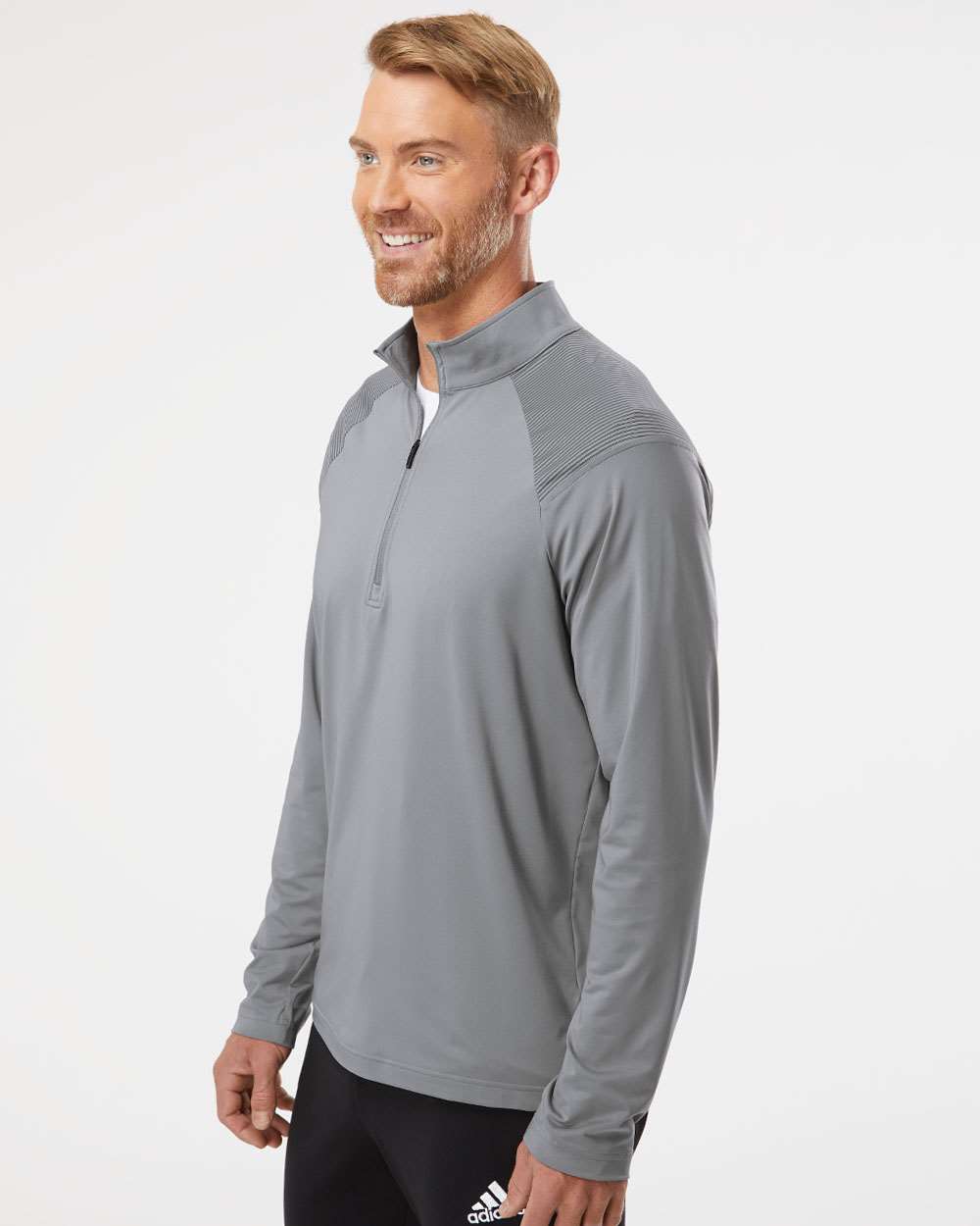 Adidas Men's Ultimate365 Lightweight Shoulder Stripe Quarter-Zip Pullover
