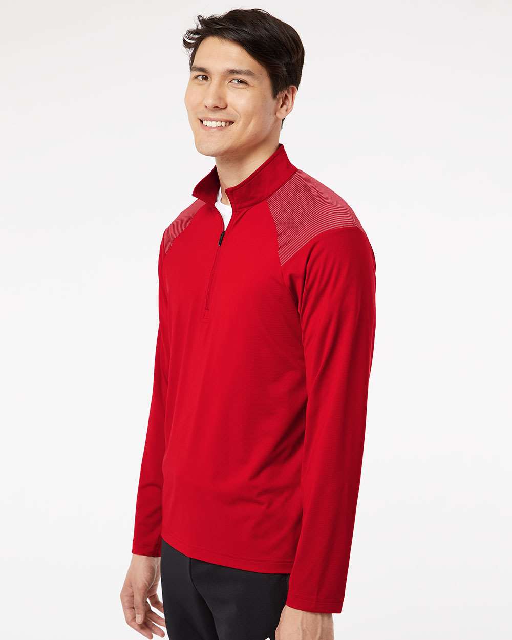 Adidas Men's Ultimate365 Lightweight Shoulder Stripe Quarter-Zip Pullover