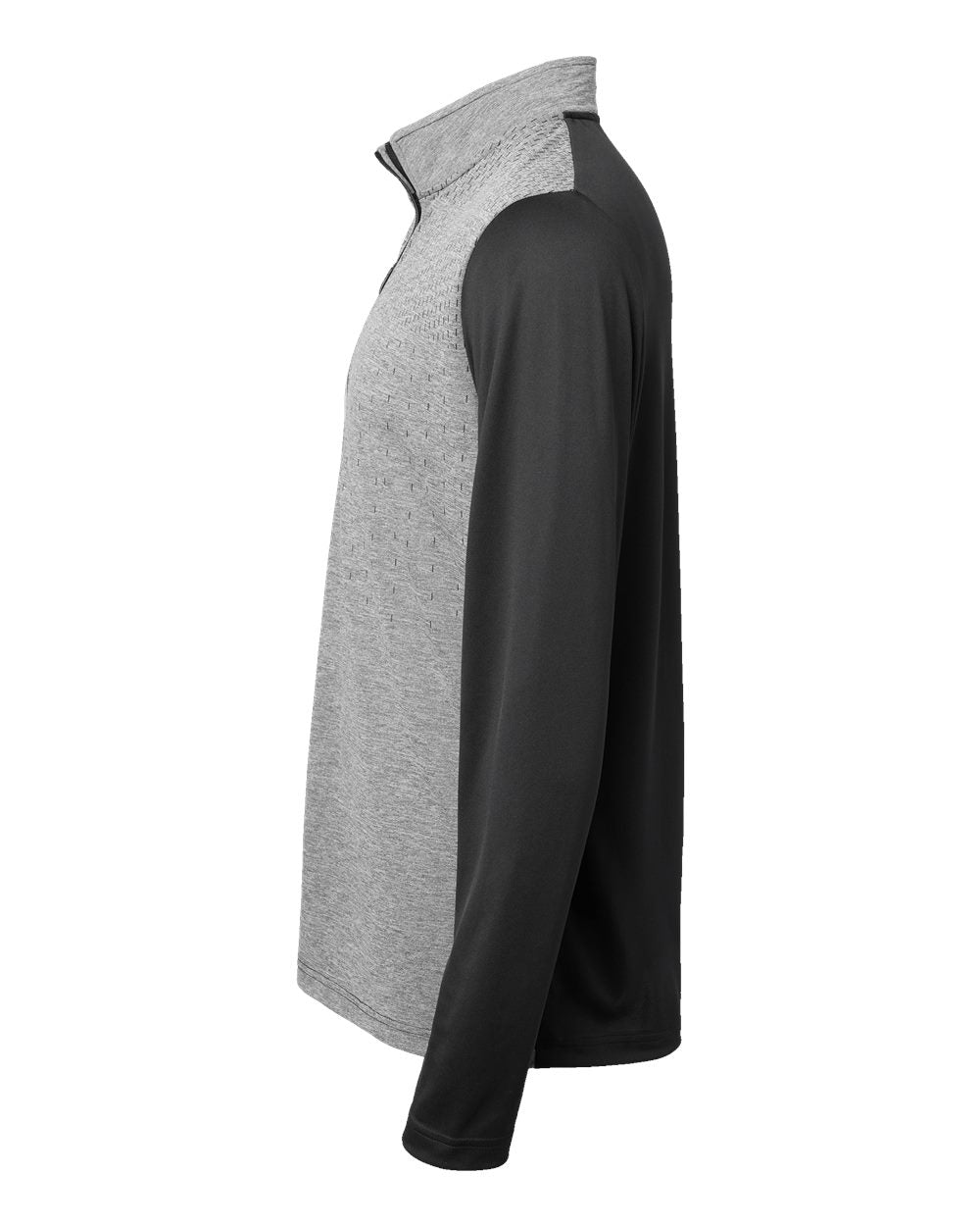 Adidas Men's Ultimate365 Heather Block Print Quarter-Zip Pullover