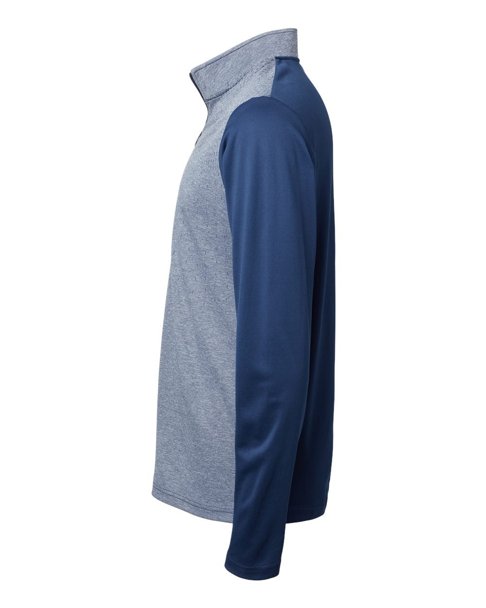 Adidas Men's Ultimate365 Heather Block Print Quarter-Zip Pullover