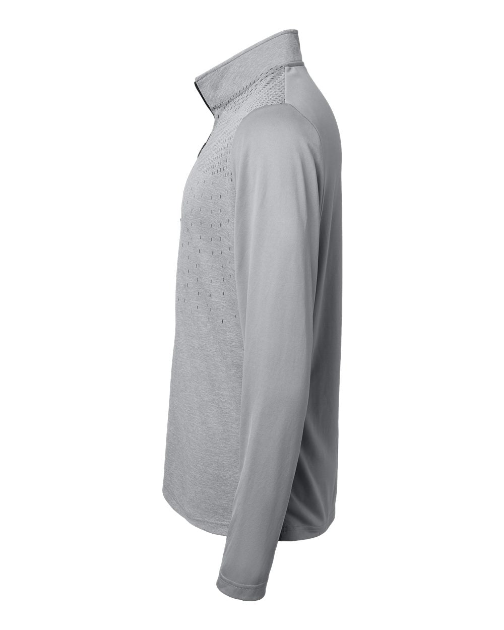 Adidas Men's Ultimate365 Heather Block Print Quarter-Zip Pullover