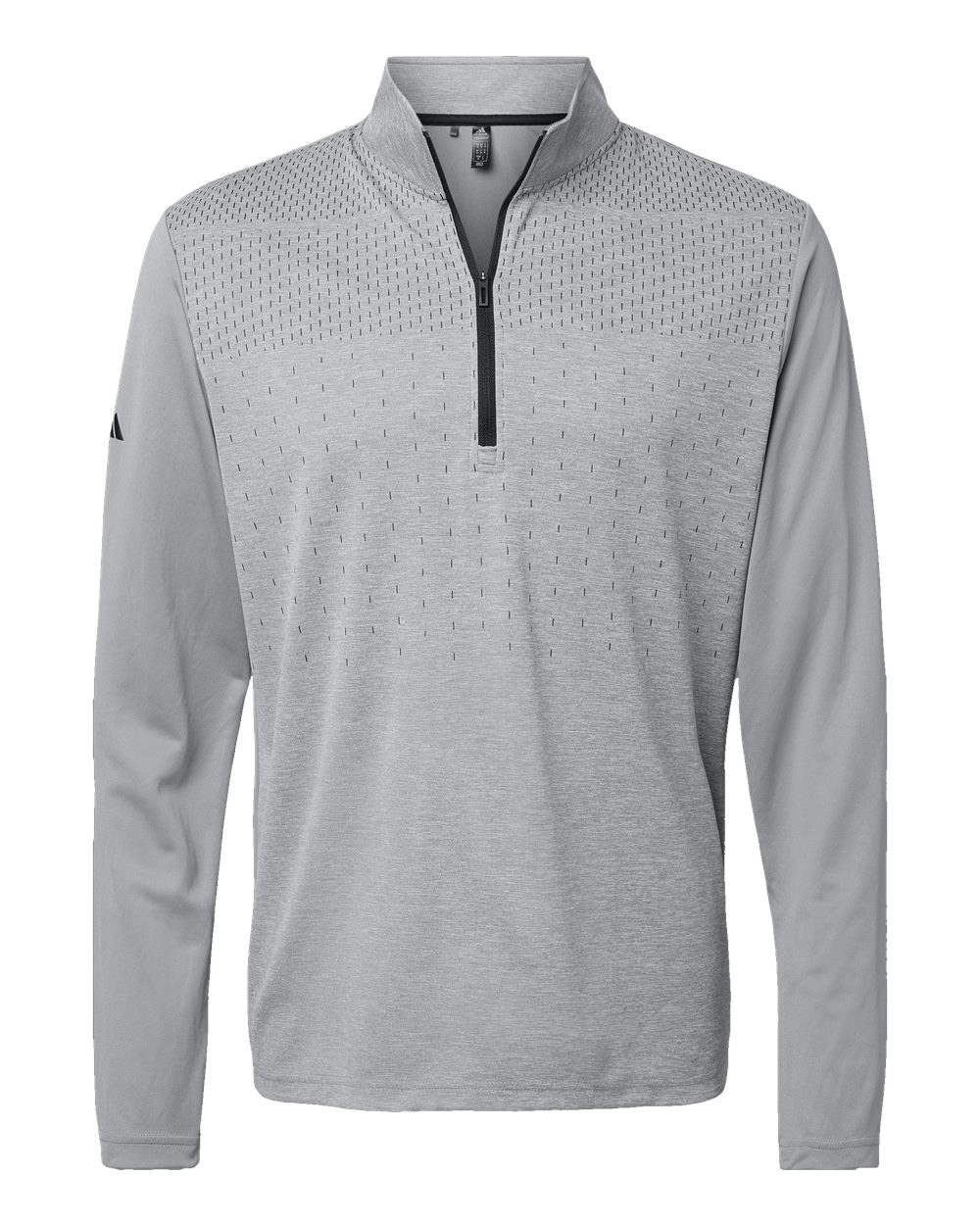 Adidas Men's Ultimate365 Heather Block Print Quarter-Zip Pullover