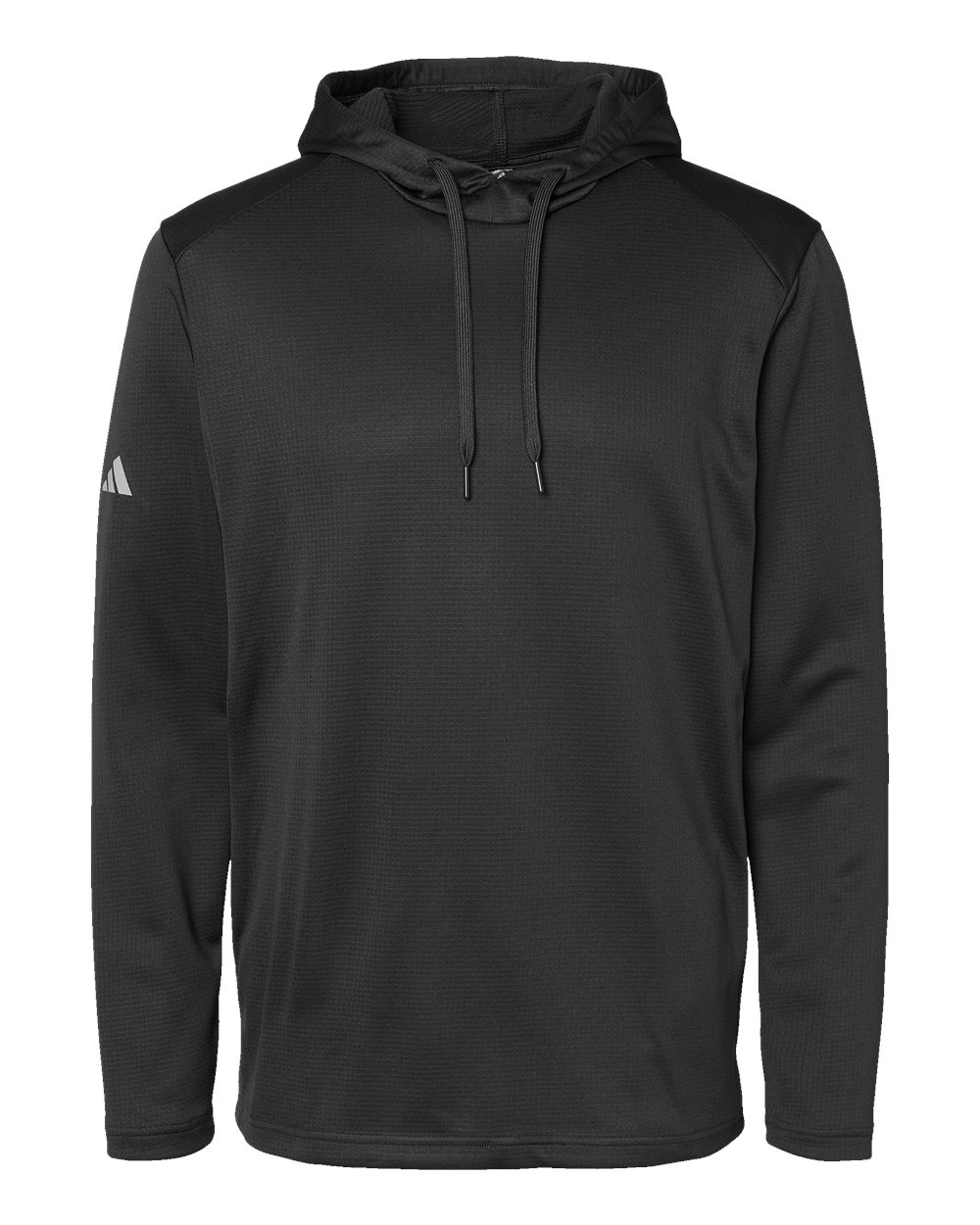 Adidas Men's Textured Mixed Media Midweight Hooded Sweatshirt
