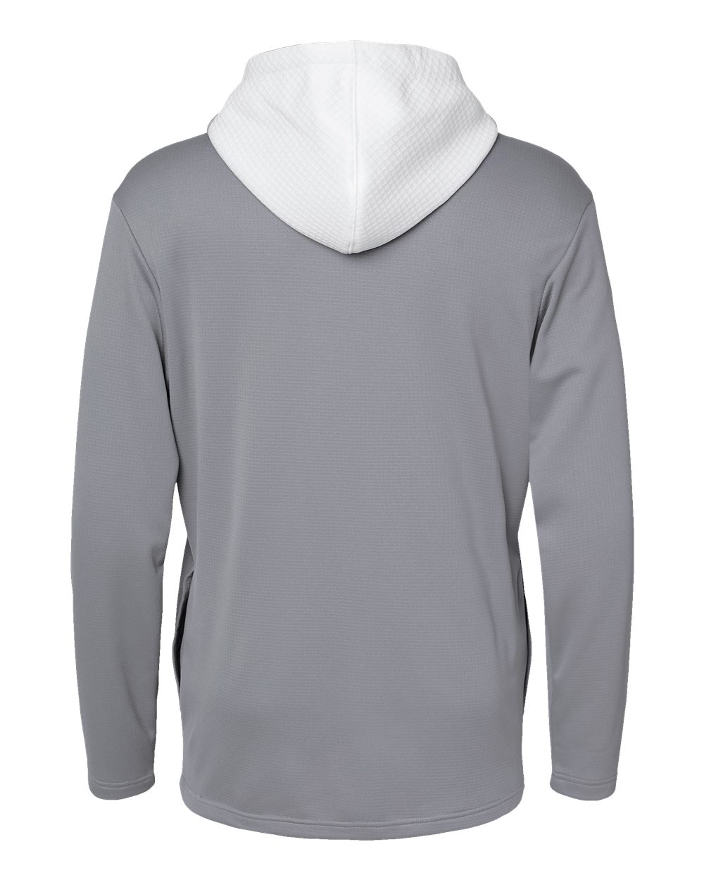 Adidas Men's Textured Mixed Media Midweight Hooded Sweatshirt