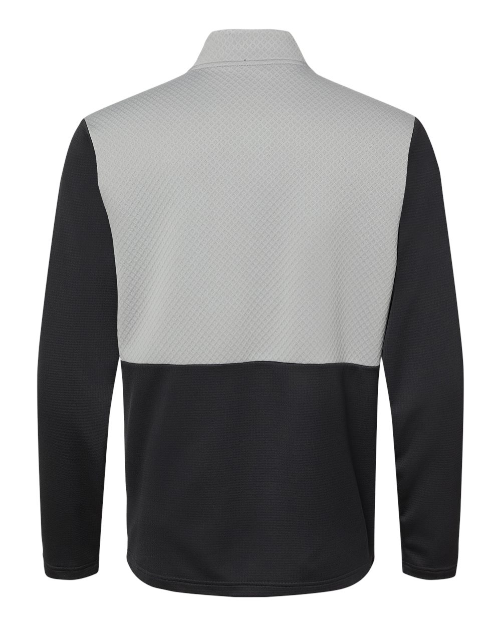 Adidas Men's Textured Mixed Media Quarter-Zip Pullover