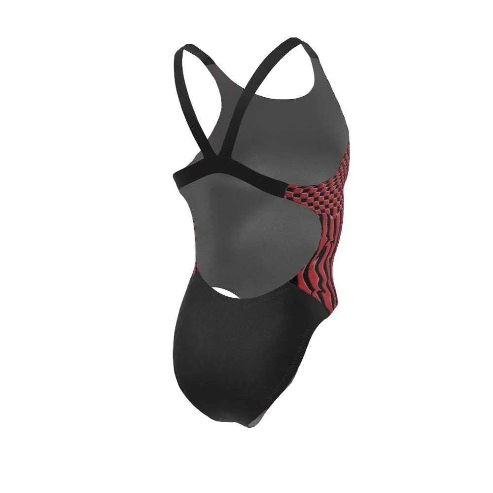 Nike Swim Women's Drippy Check Fastback One Piece