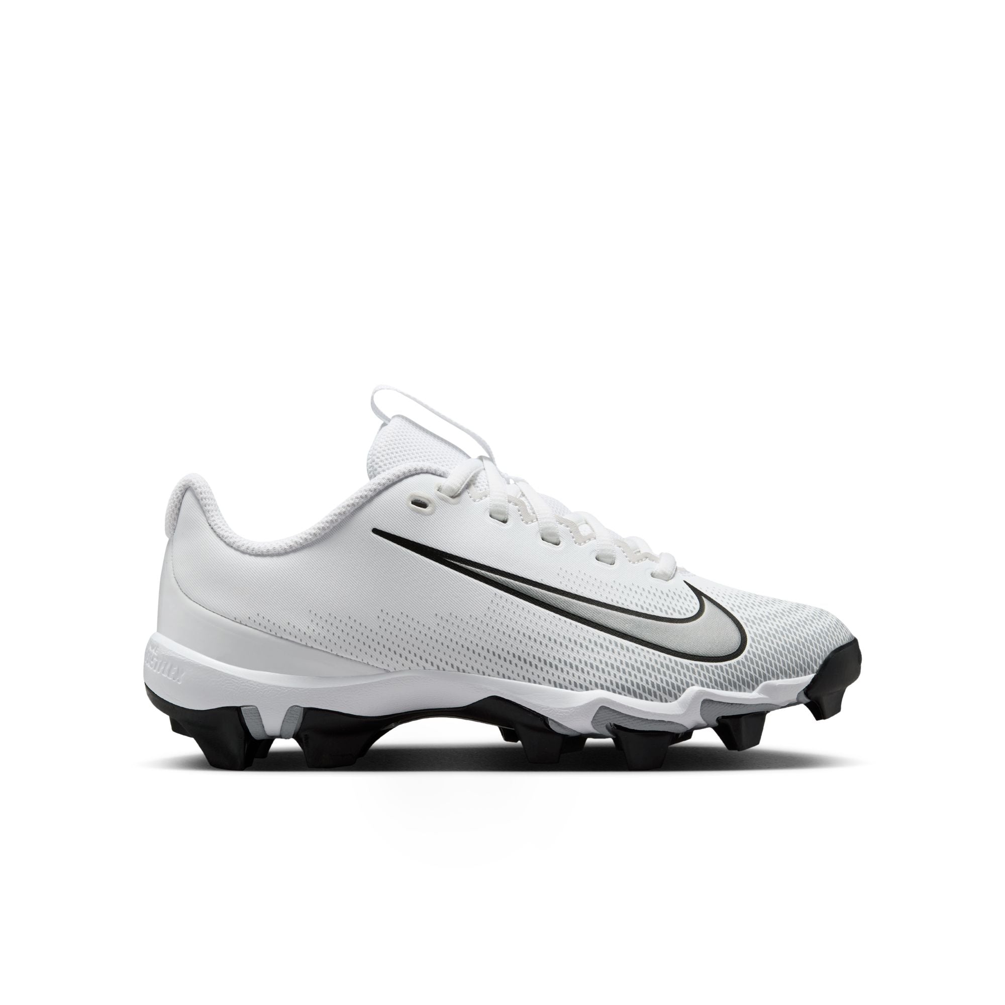 Nike Kids' Vapor Shark 3 Football Cleats, Size 5.5, White/Silver
