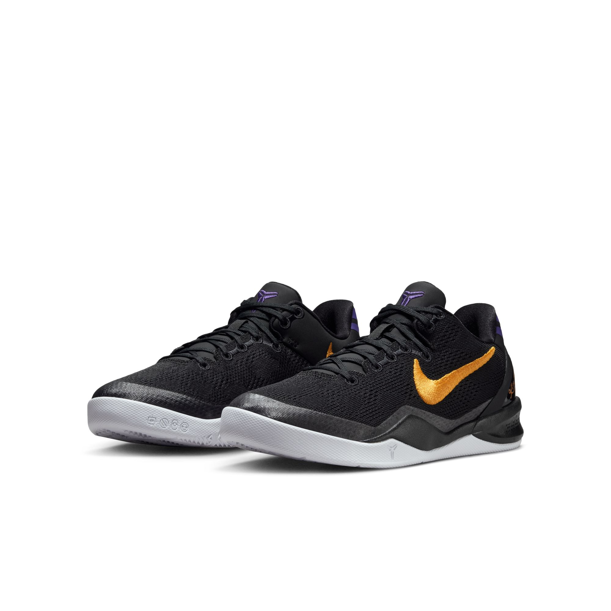 Nike Kobe 8 Protro GS Lakers Away Shoes Black