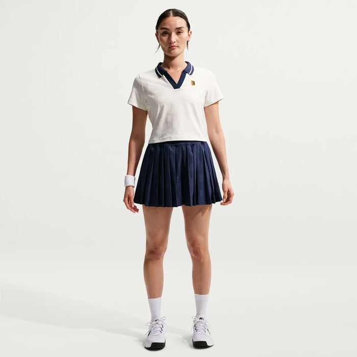 NikeCourt Court Collection Women's Dri-FIT Cropped Tennis Polo White