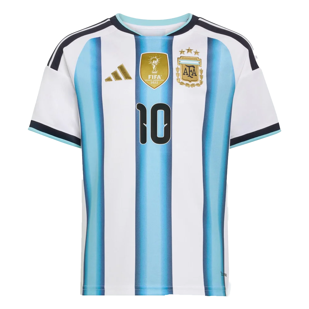Adidas Kids Argentina 26 Home Messi Jersey Blue