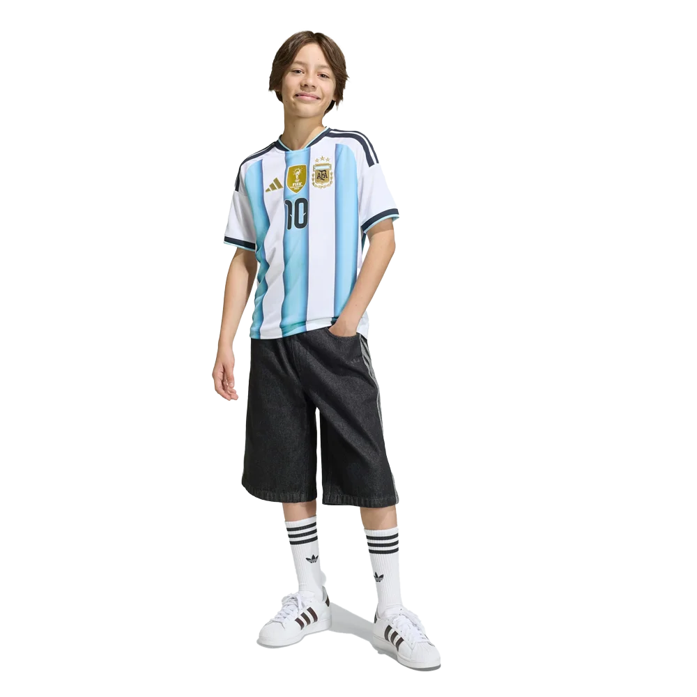 Adidas Kids Argentina 26 Home Messi Jersey
