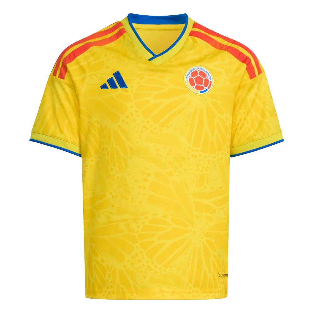 Adidas Kids Colombia 26 Home Jersey Yellow Color