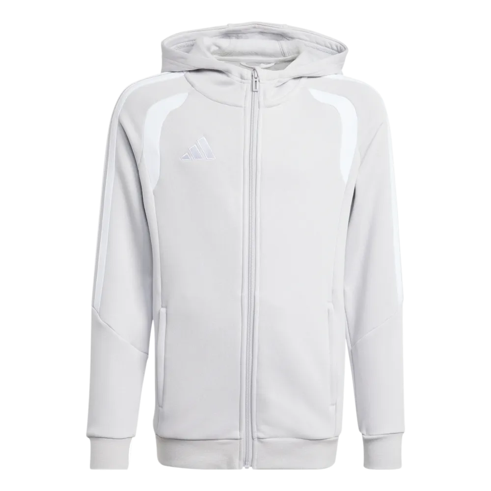 Adidas Kids Tiro 26 League Sweat Full Zip Hoodie Grey Color