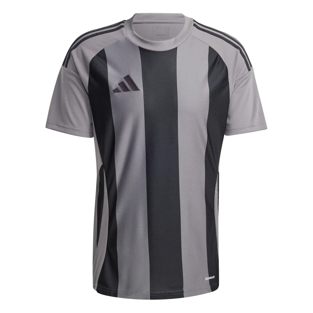 Adidas Men's Striped 24 Jersey Grey Color