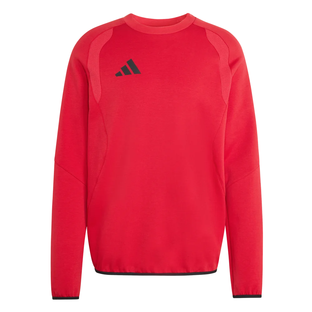 Adidas Men's Tiro Travel Crew Sweatshirt Red Color