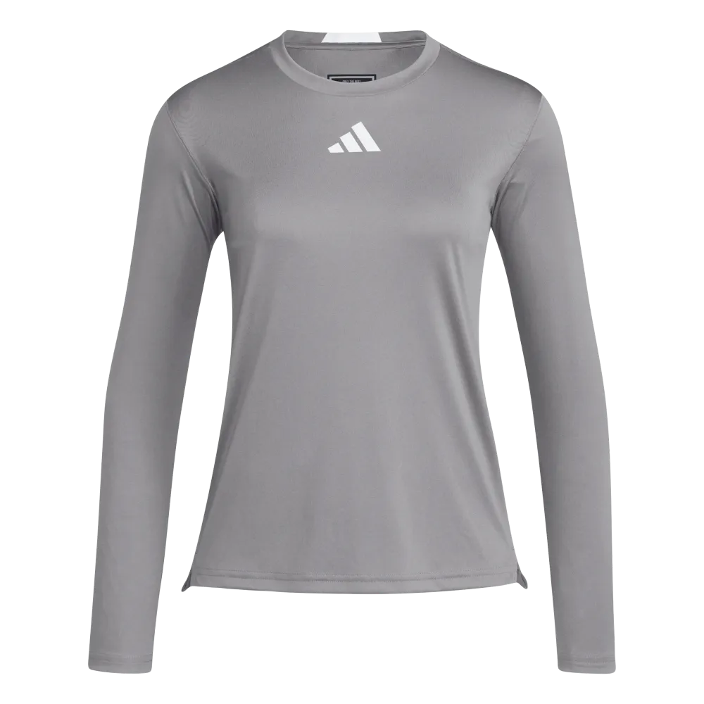 Adidas Women's D4T Graphic Long Sleeve T-Shirt Grey