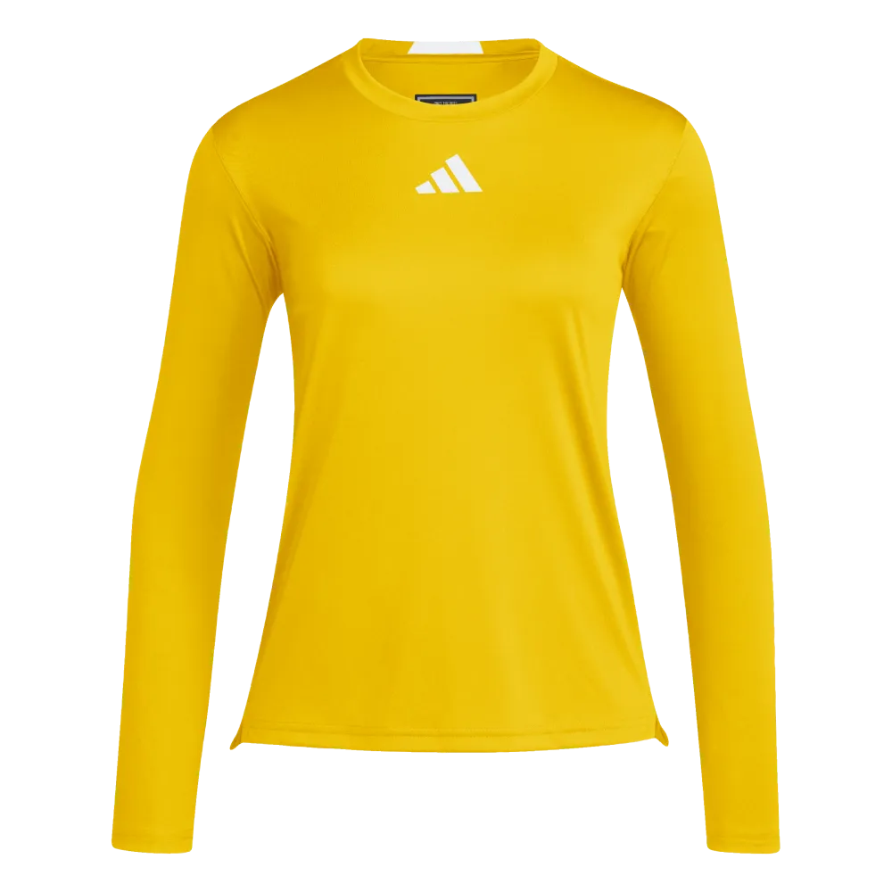 Adidas Women's D4T Graphic Long Sleeve T-Shirt Yellow