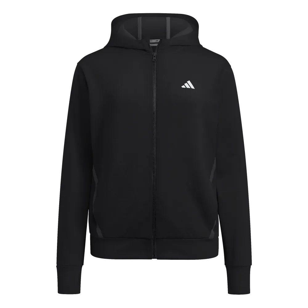 Adidas Women's Game & Go Full Zip Training Hoody Black Color