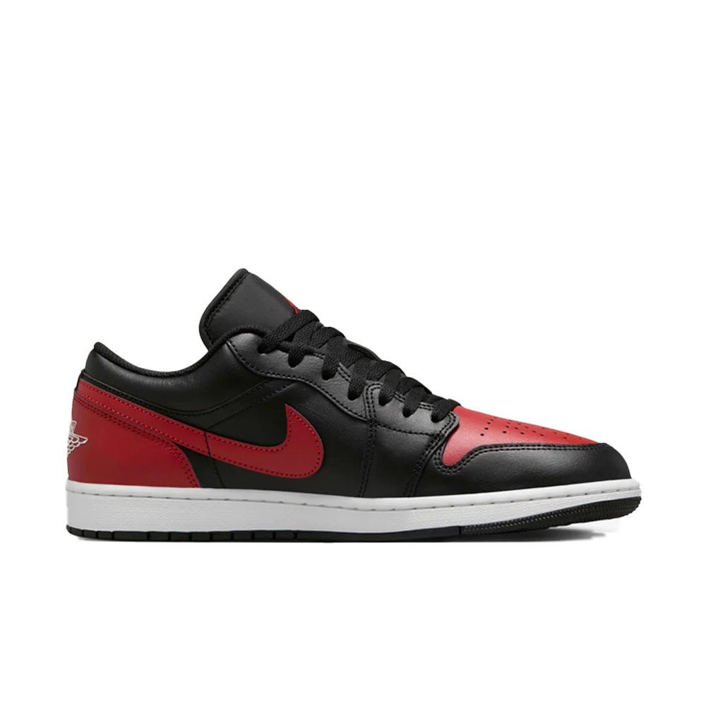 Air Jordan Men's  1 Low Shoes Red color