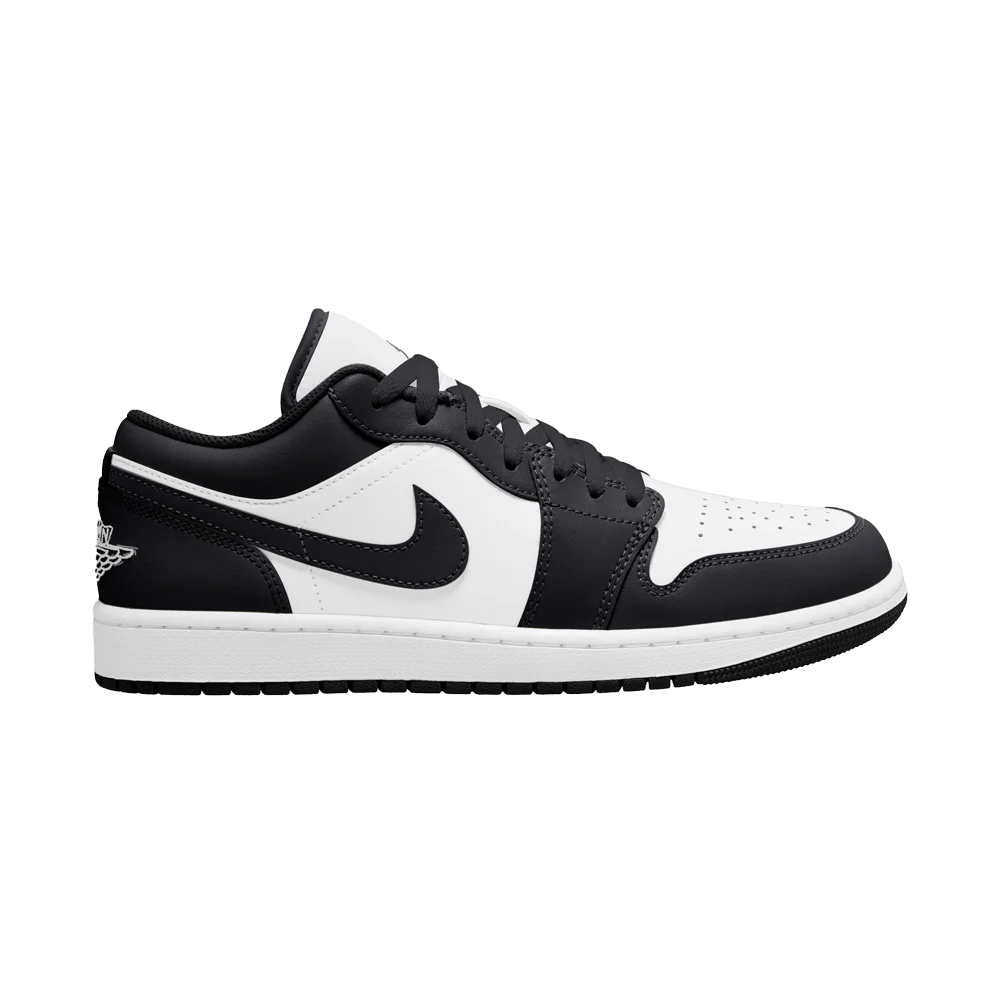 Air Jordan Men's 1 Low Shoes Black color.