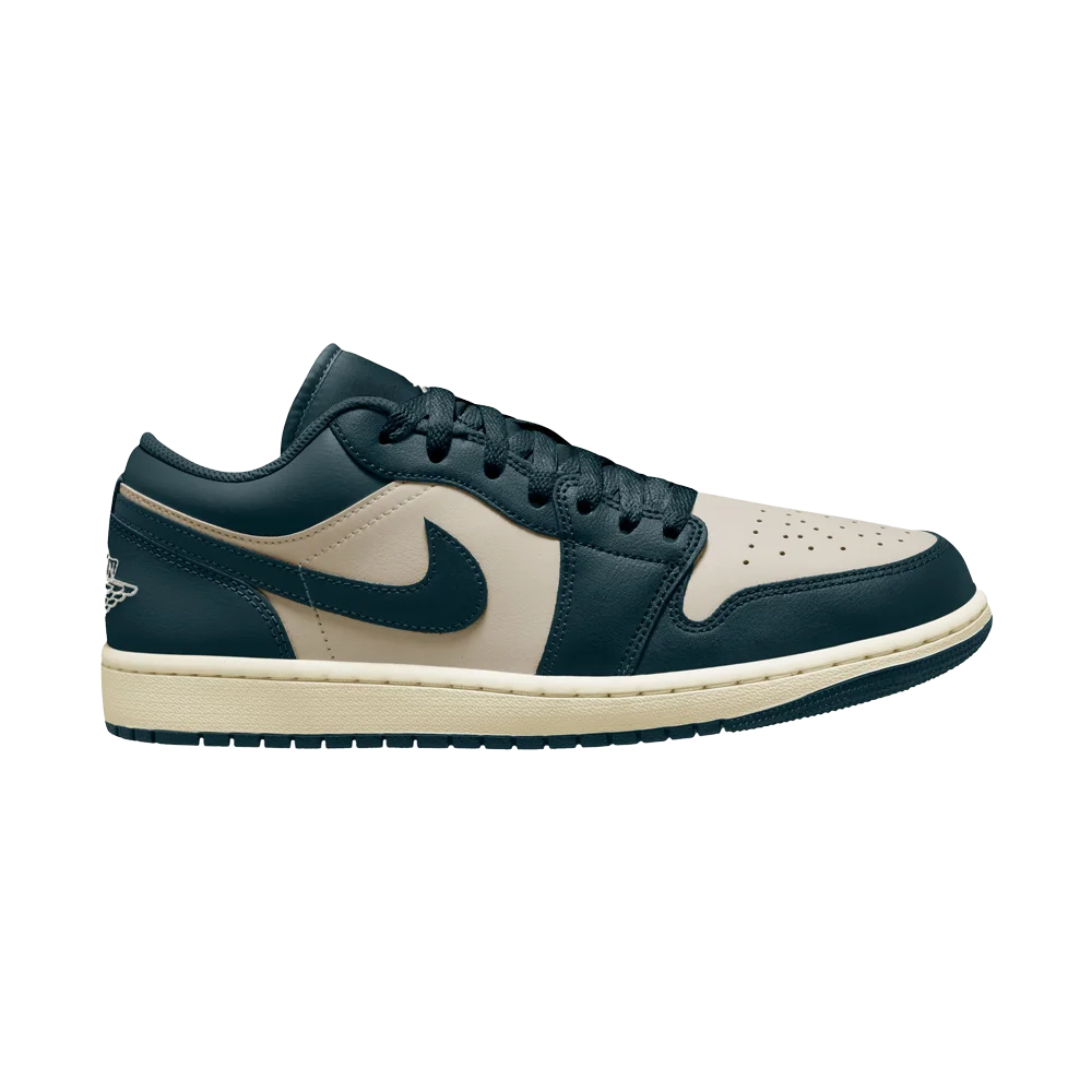 Air Jordan Men's 1 Low Shoes Navy color.