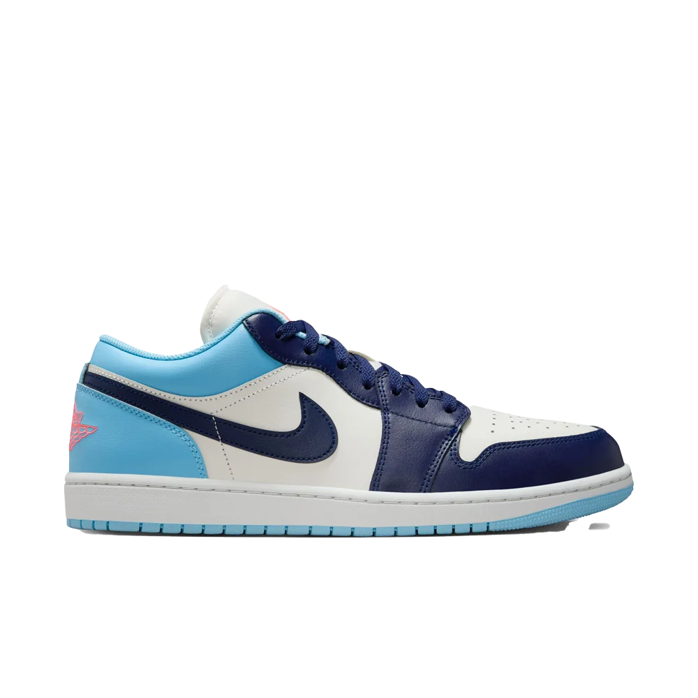 Air Jordan Men's 1 Low Shoes Blue color.