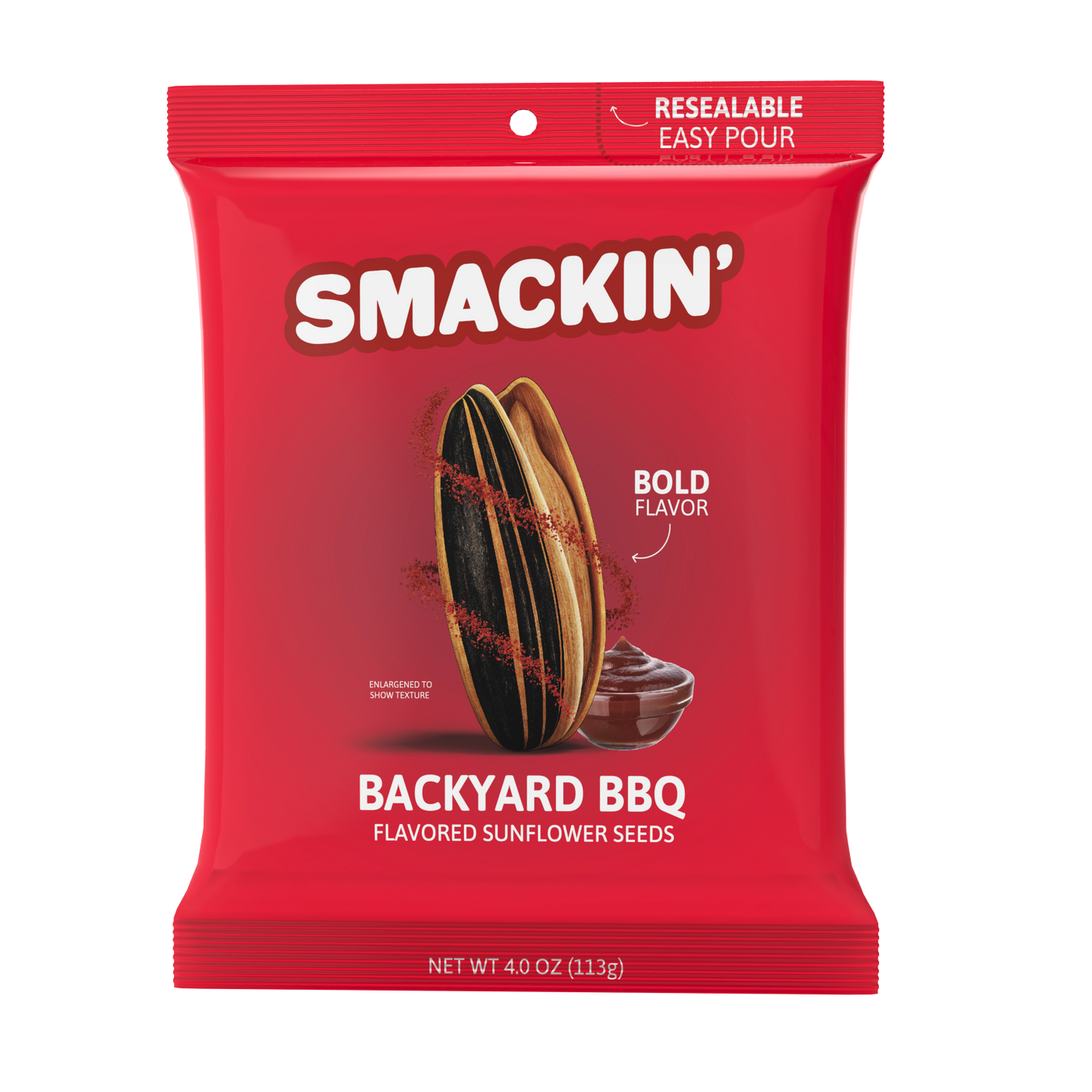 Smackin' Jumbo Roasted Sunflower Seeds 4 oz Pack