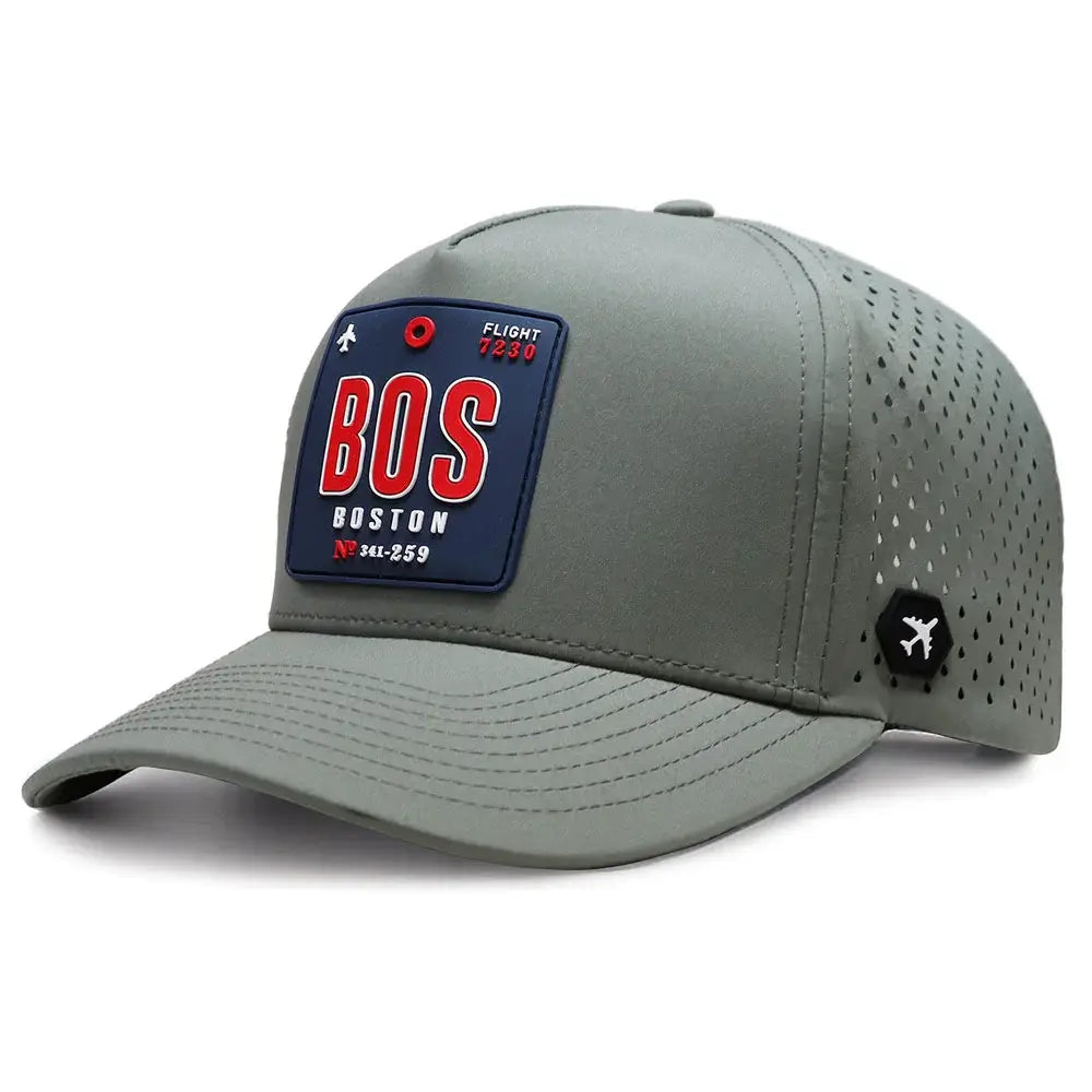 Boston Performance Cap Grey color 3Quarter front view