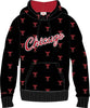 Chicago Bulls Mitchell & Ness All Over Print Fleece Hoodie