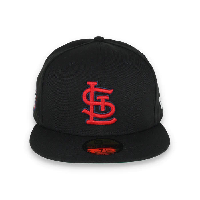 Parche lateral New Era MLB St. Louis Cardinals con el logotipo metálico del 129.º aniversario, 59Fifty Fitted