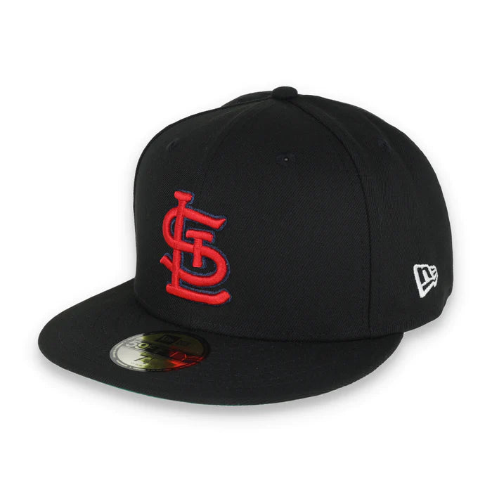Parche lateral New Era MLB St. Louis Cardinals con el logotipo metálico del 129.º aniversario, 59Fifty Fitted