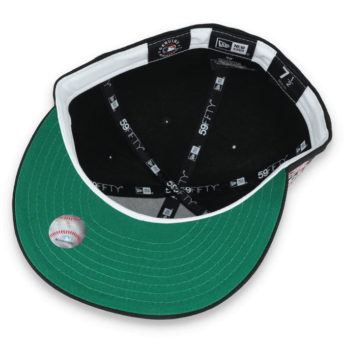 Parche lateral New Era MLB St. Louis Cardinals con el logotipo metálico del 129.º aniversario, 59Fifty Fitted