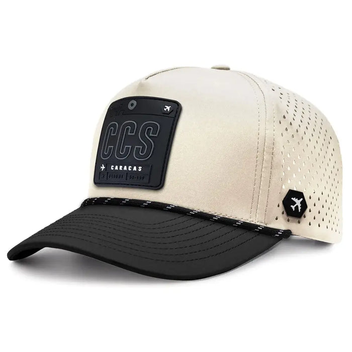 CCS - Caracas Performance Hat Moonstone/Black color 3Quarter front  view