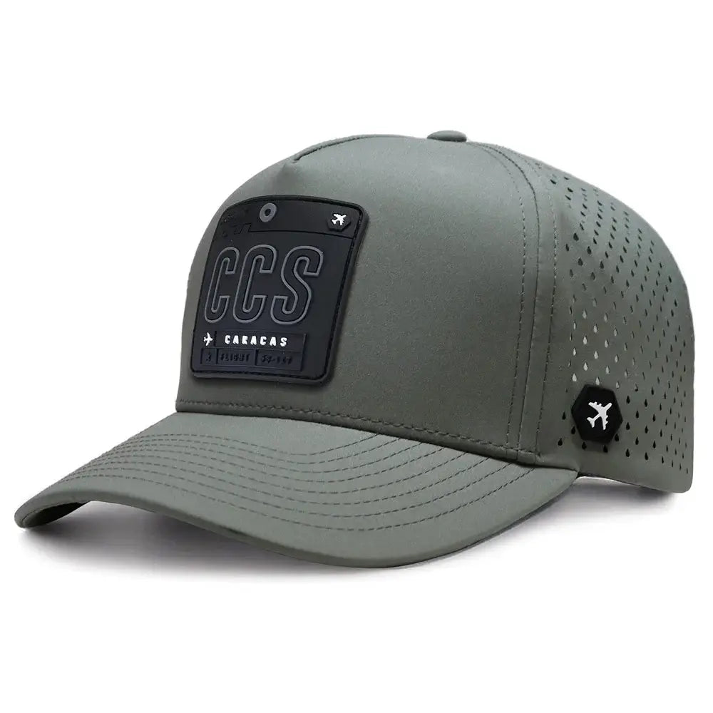 Caracas Performance Cap Grey color 3Quarter front view