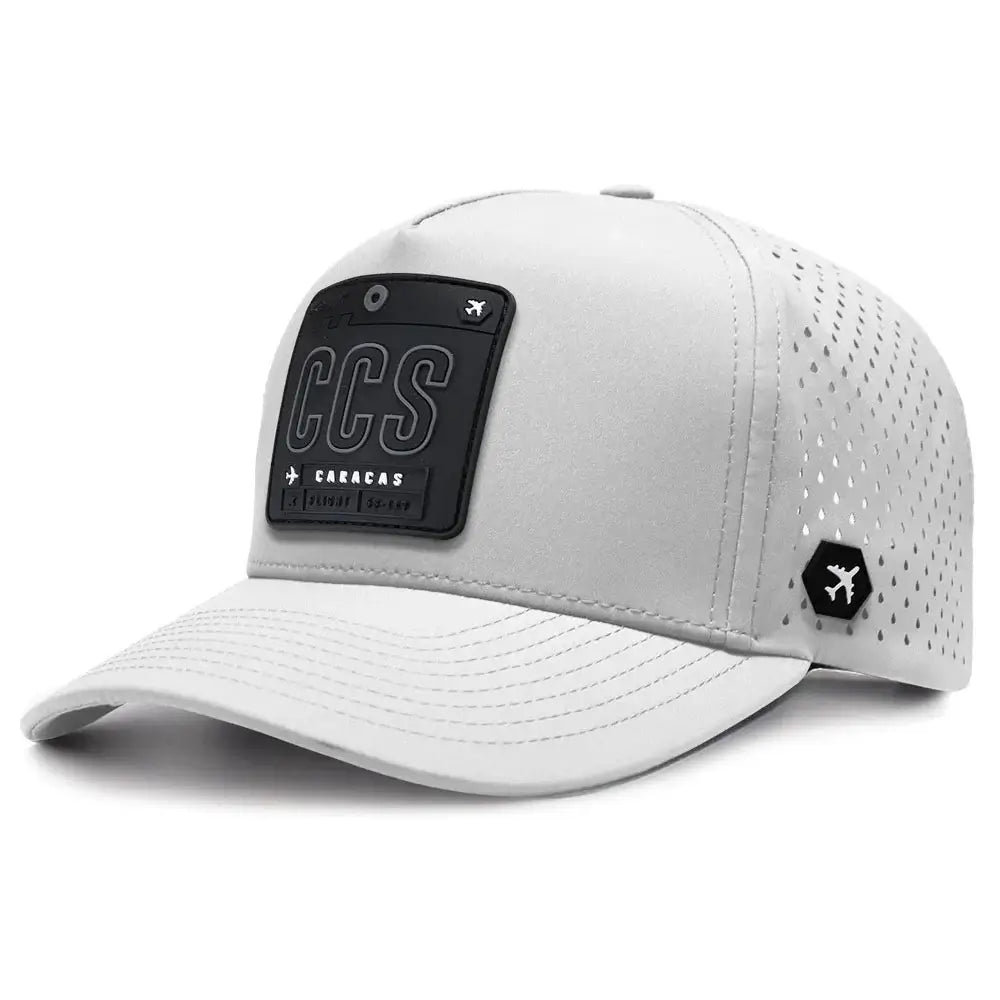 Caracas Performance Cap White color 3Quarter front view