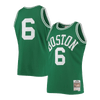 Camiseta de jugador Bill Russell, Boston Celtics, Mitchell & Ness, verde, 1962-63, Hardwood Classics, Swingman 