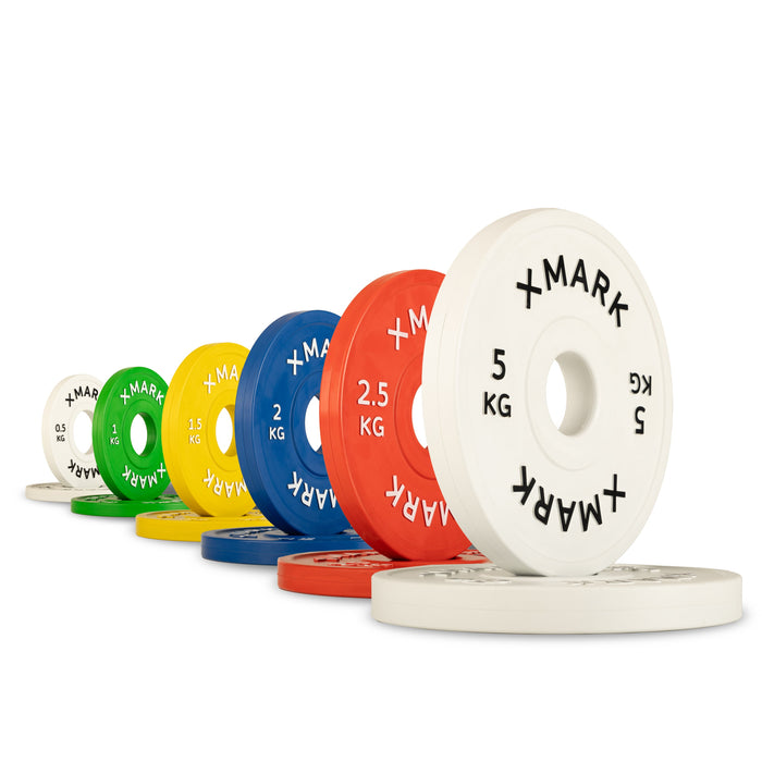 Discos de cambio olímpicos (6 pares de ½ kg a 5 kg)