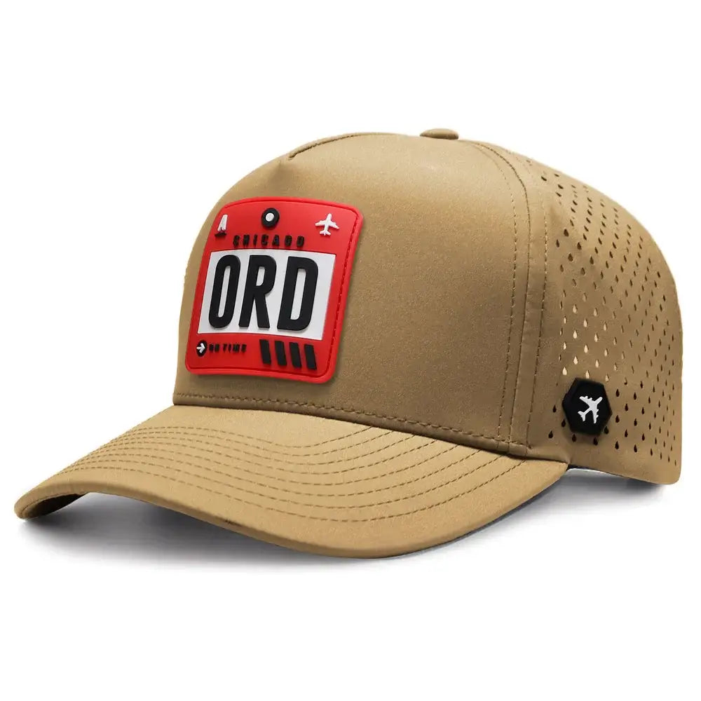 Chicago Performance Cap Camel color 3Quarter front view