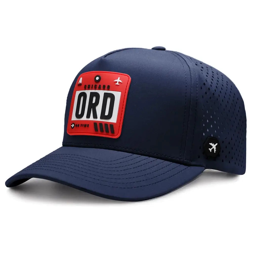 Chicago Performance Cap Navy color 3Quarter front view