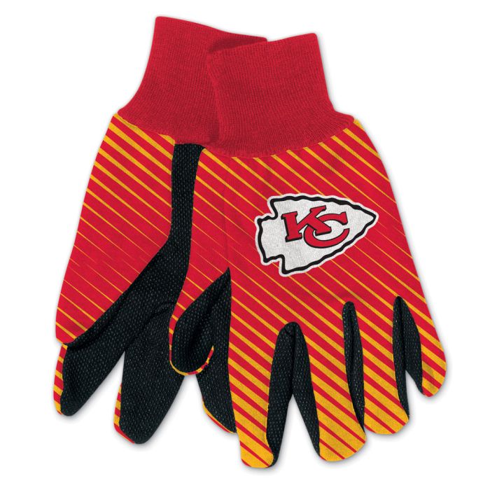 Guantes bicolor para adulto de los Kansas City Chiefs 
