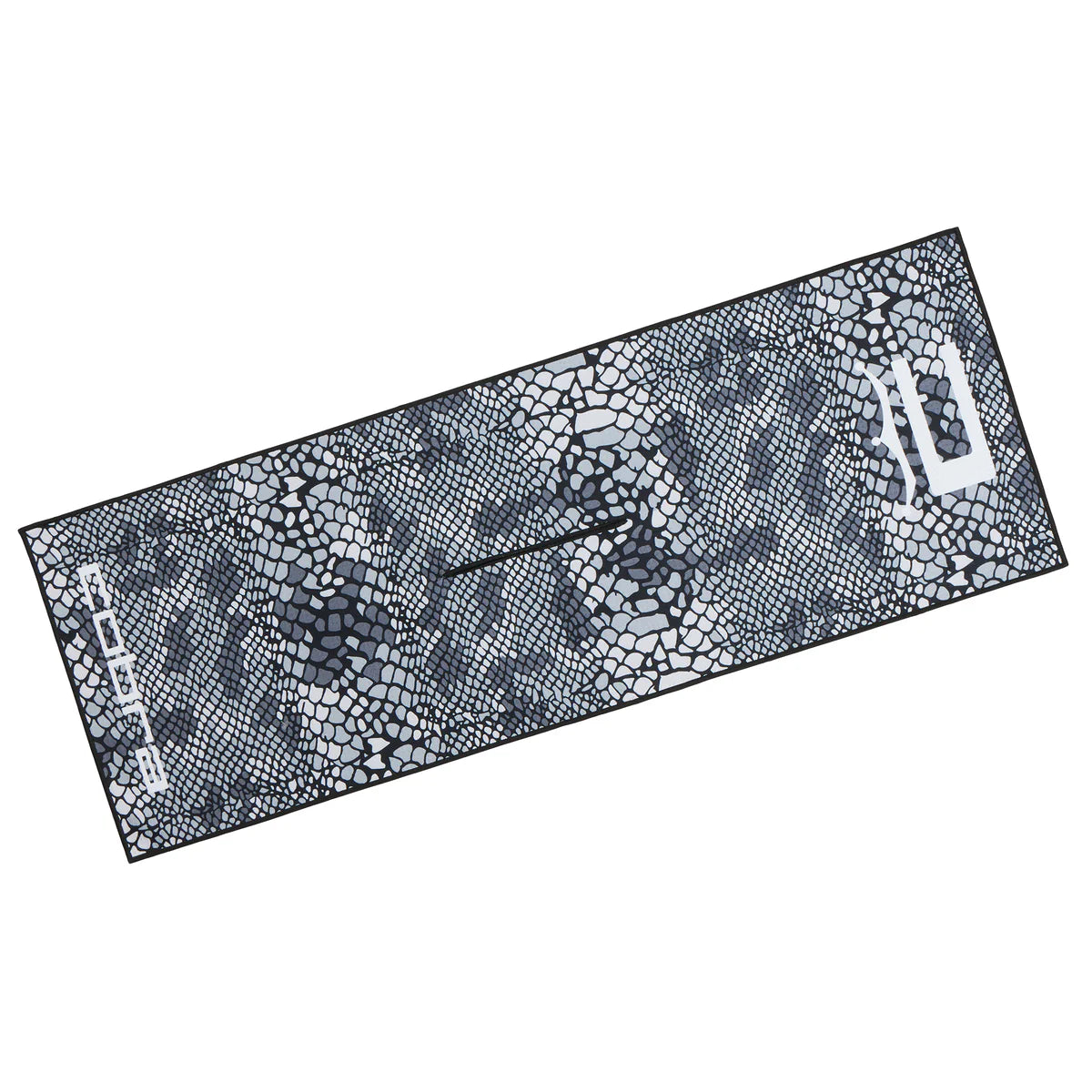 Cobra Golf Men's Microfiber Snakeskin Golf Towel blue color.