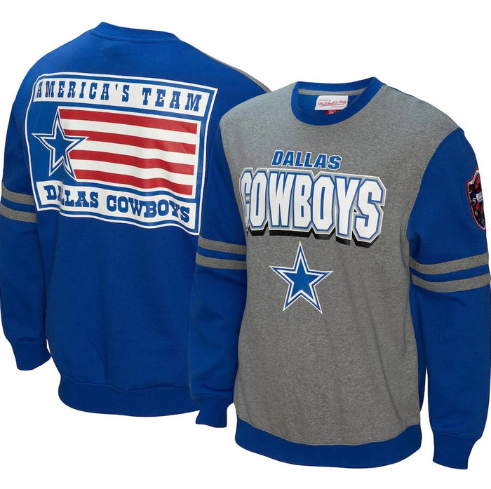 Sudadera Dallas Cowboys Mitchell &amp; Ness All Over 2.0 - Azul marino 